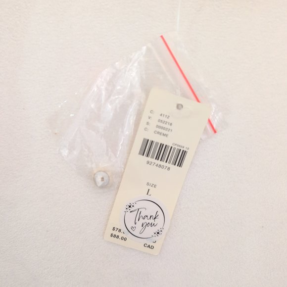 Anthropologie White Puff-Sleeve‎ Henley Top Size L NWT - Picture 7 of 11